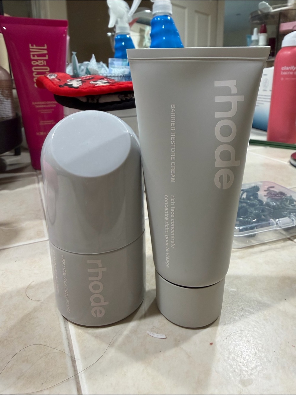 RHODE Barrier Restore Cream & Peptide Glazing Serum Duo - UNOPENED